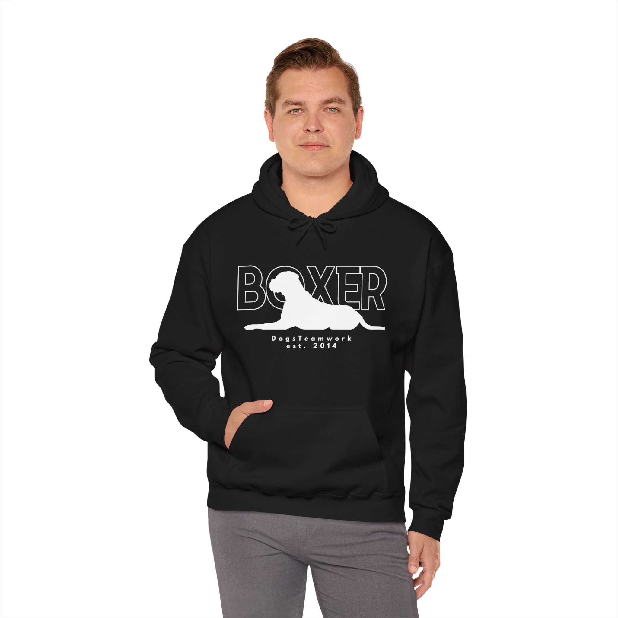 Unisex Heavy Blend Hooded Sweatshirt- BOXER – Bild 3