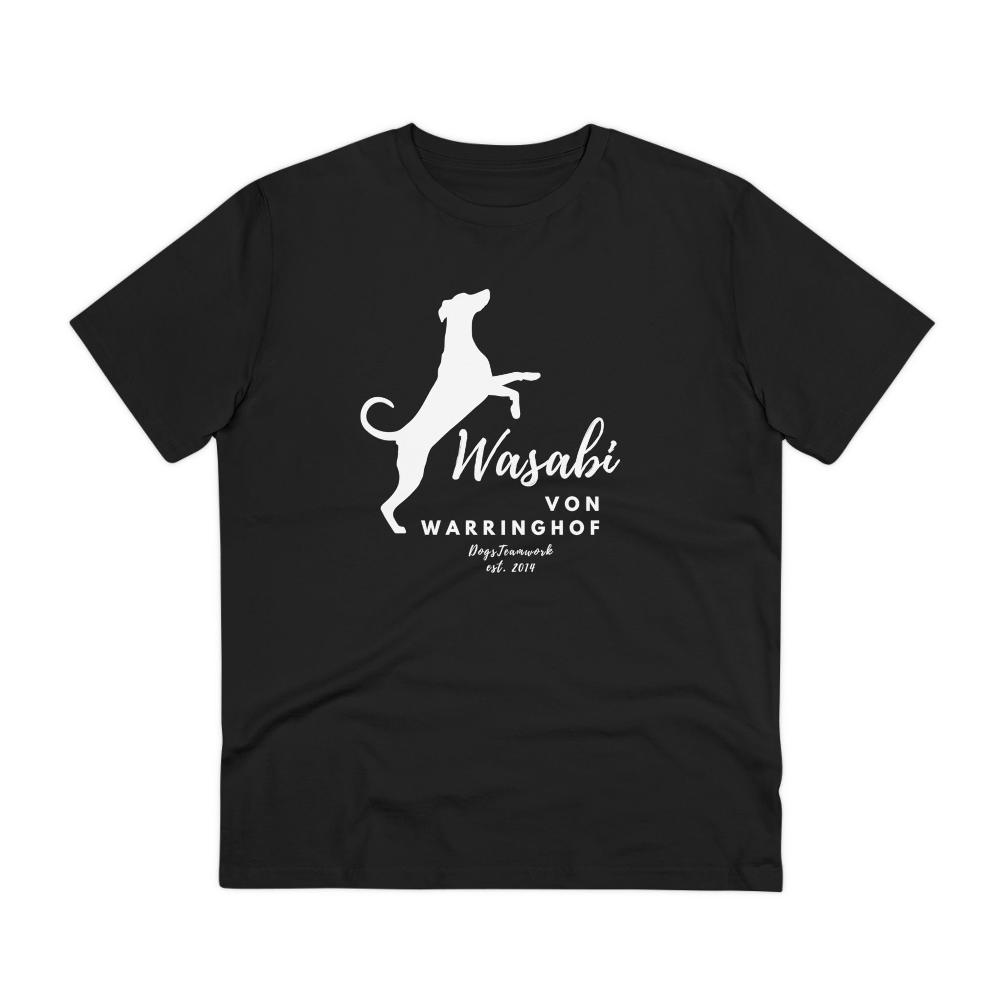 Unisex T-Shirt - Hundename mit Dobermann